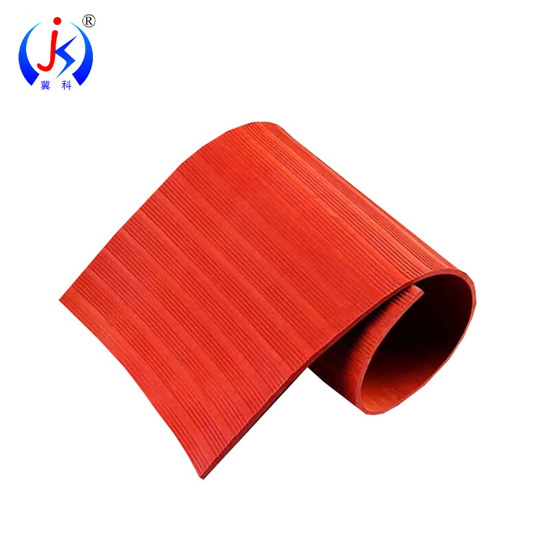 冀科 JK-TWHJB3110 绝缘条纹胶板 3mm 5kv1*10米 （单位：张） 红色